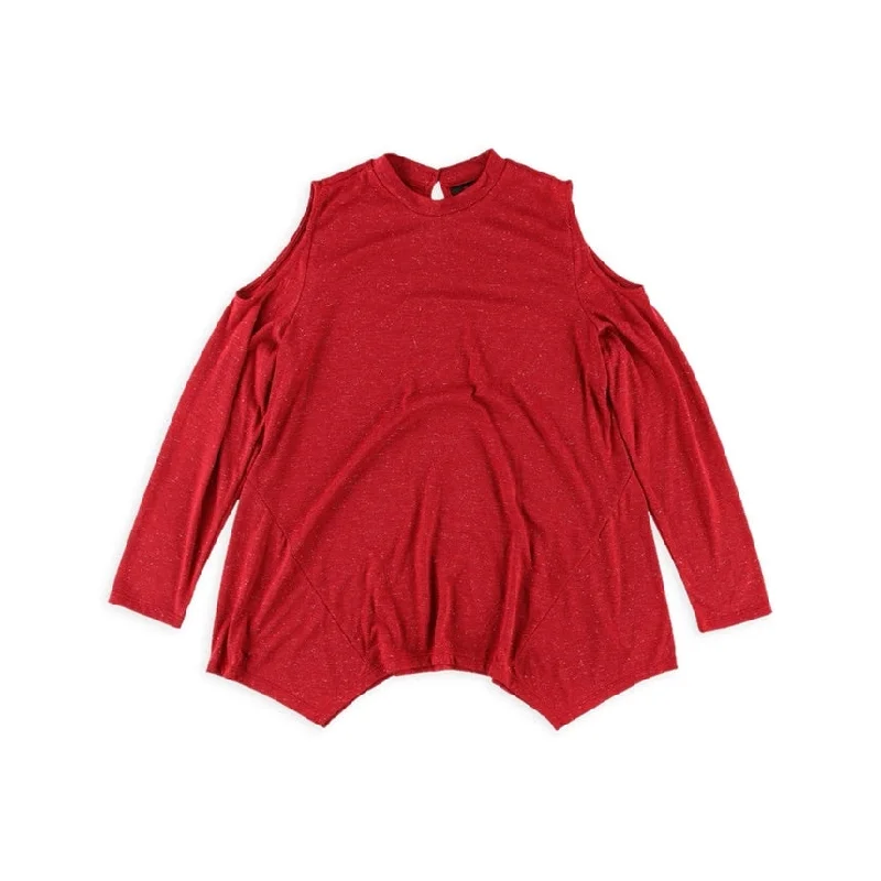 Style & Co. Womens Sparkle Pullover Blouse, Red, Medium Practical Women's Multi - 
