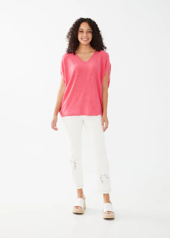 V-Neck Poncho Sweater Practical Women's Multi - 