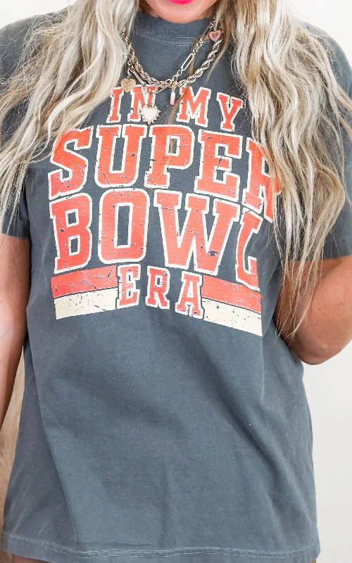 In My Super Bowl Era Garment Dyed Graphic T-shirt Preppy Women's College