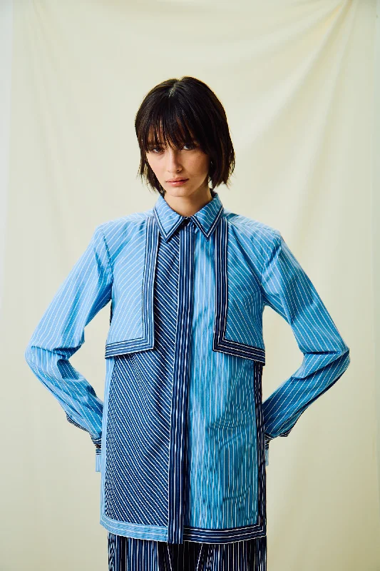 LS Backless Shirt Cool Women's Distressed