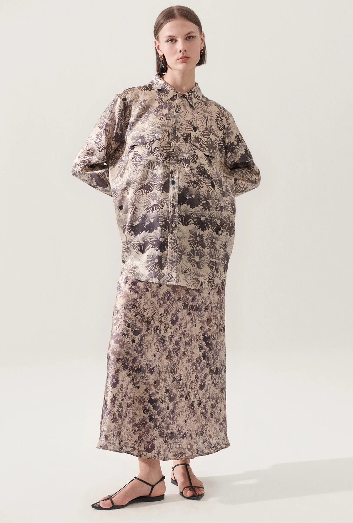 BOYFRIEND SHIRT ASTER FLORAL Modern Women's 