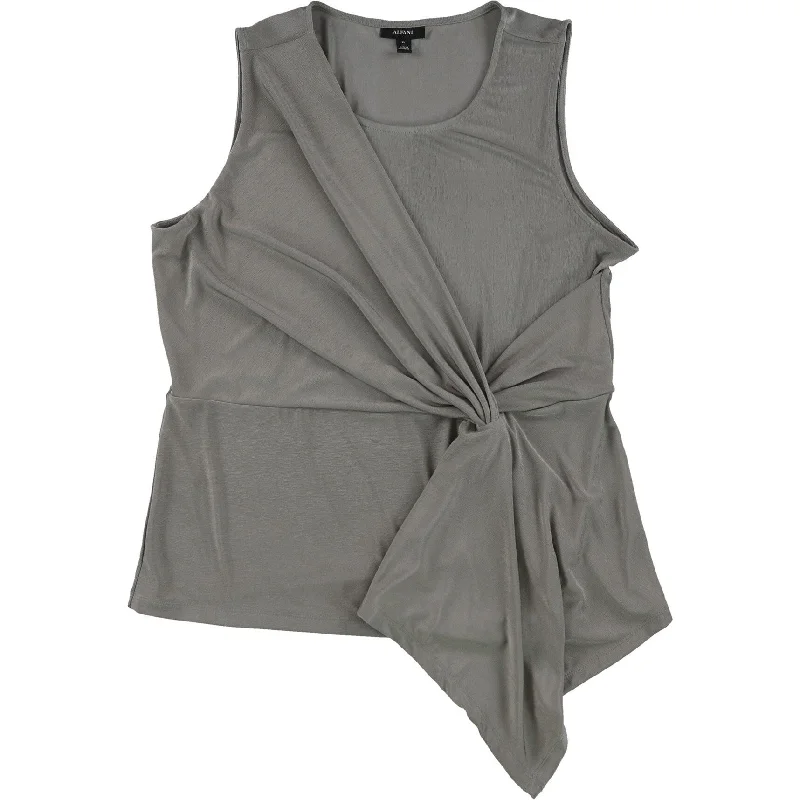 Alfani Womens Twisted Pullover Blouse European