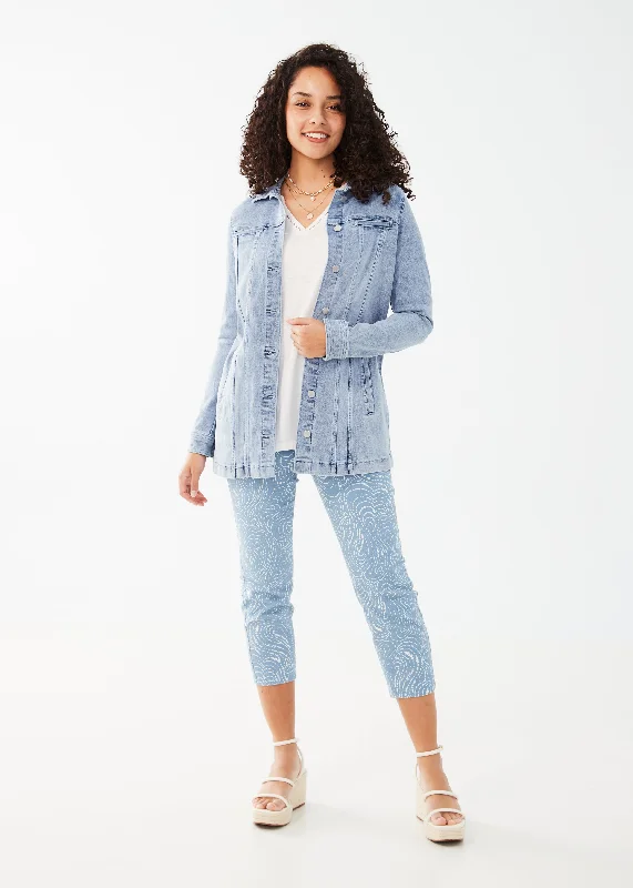 Classic Long Denim Jacket European
