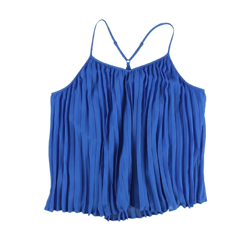 Bar Iii Womens Pleated Racerback Pullover Blouse Australian Beach