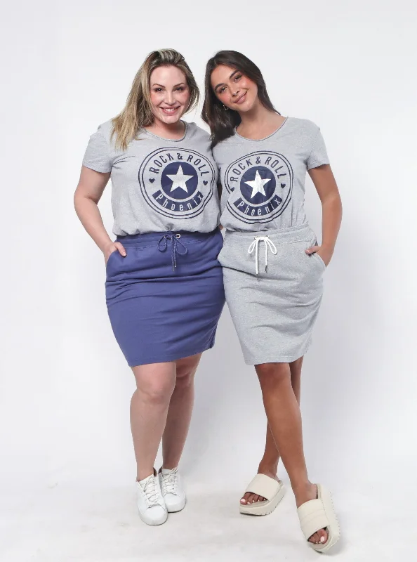 Rock and Roll Tee Classic Women's Pin - striped